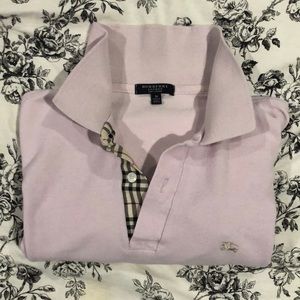 __ Burberry __ light pink polo short sleeve